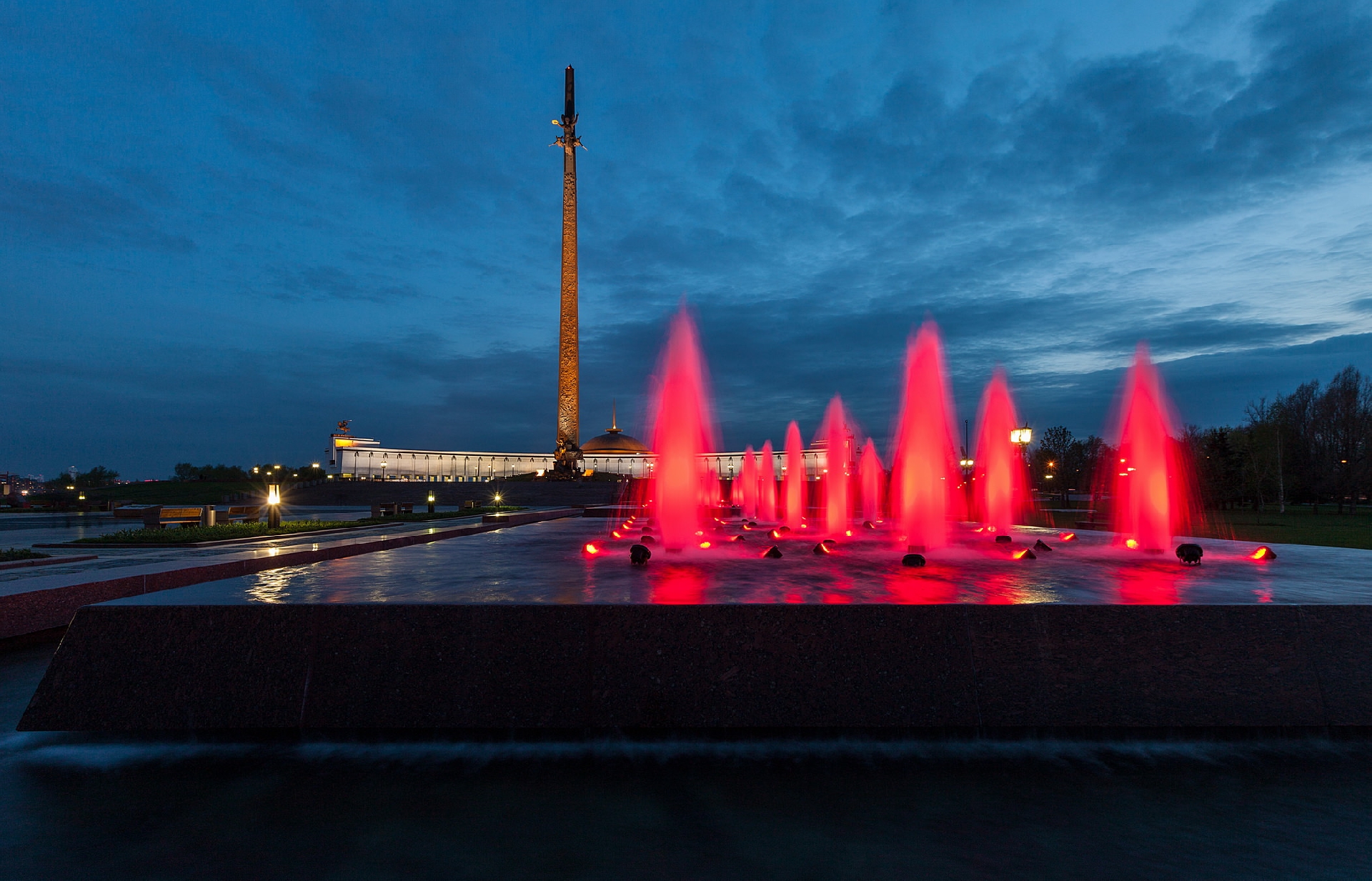 фонтан в парке победы